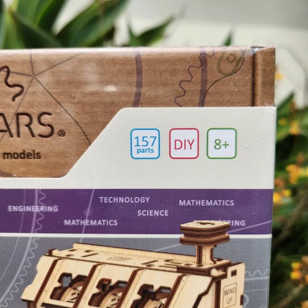 UGEARS STEM Lab 3D Puzzle Wood Model Kit Counter Wooden DIY Craft EASTER BASKET